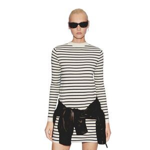 MNG by Mango Striped Sweater Dress Sz M